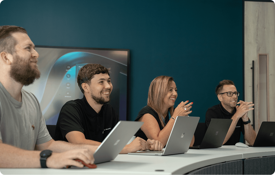 image of a team meeting